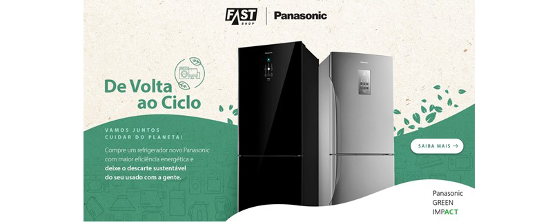 Fast Shop e Panasonic se unem para promover a sustentabilidade no Dia Mundial do Meio Ambiente