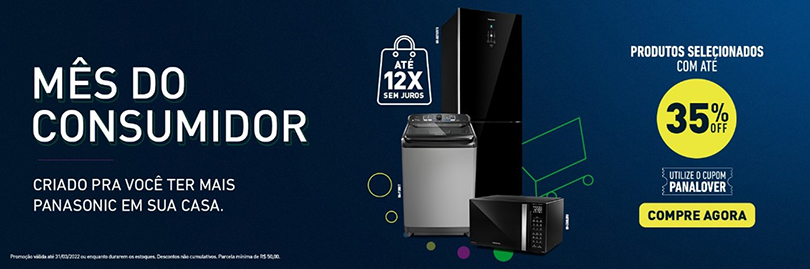 Panasonic anuncia seleção de produtos com até 35% de desconto em mês do consumidor