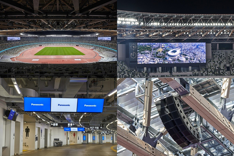 Panasonic доставя големи екрани, аудио системи и разнообразно оборудване за националния стадион в Токио