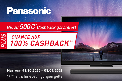 Panasonic verteilt Weihnachtsgeschenke: Cashback Plus-Aktion mit zusätzlicher Chance auf 100% Preisrückerstattung