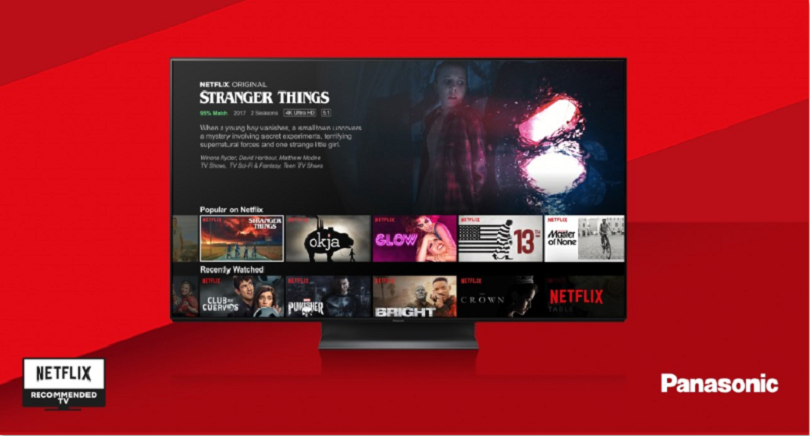 Netflix certifica la nueva gama OLED de Panasonic como televisores recomendados para ver sus contenidos