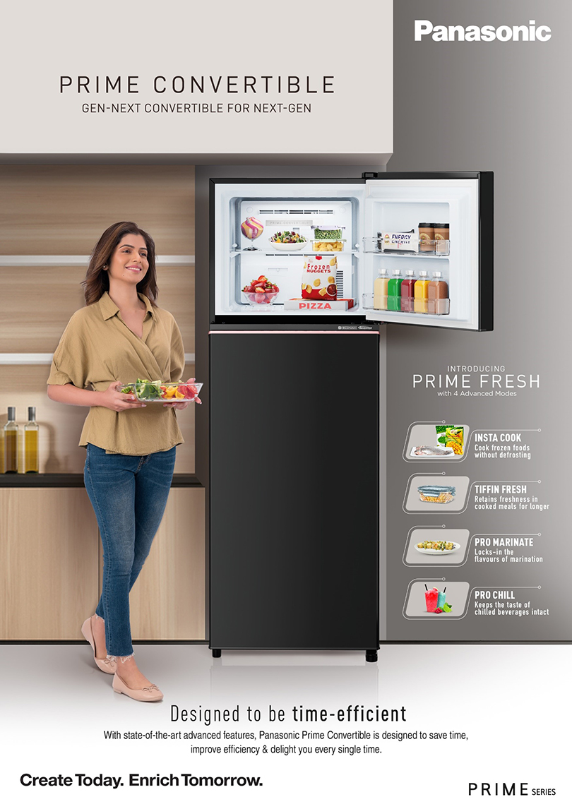 Panasonic strengthens its home appliance portfolio in India; launches new range of Prime Convertible Refrigerators
