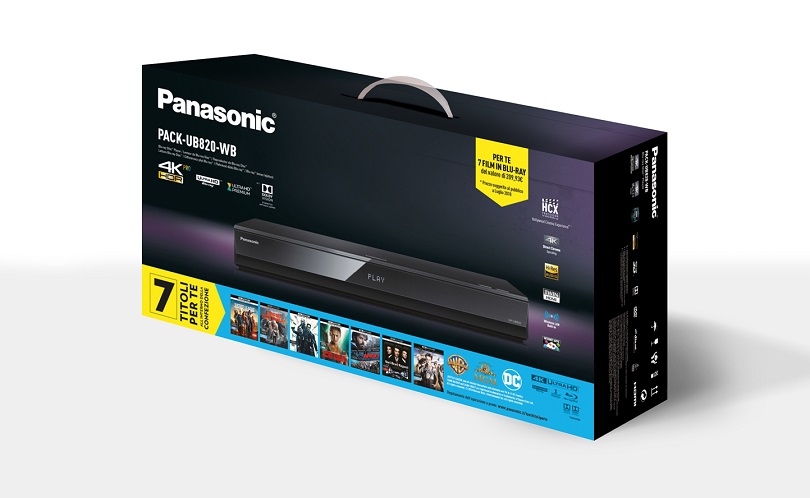 Nell’immagine: Lettore Blu-ray Panasonic PACK-UB820-WB
