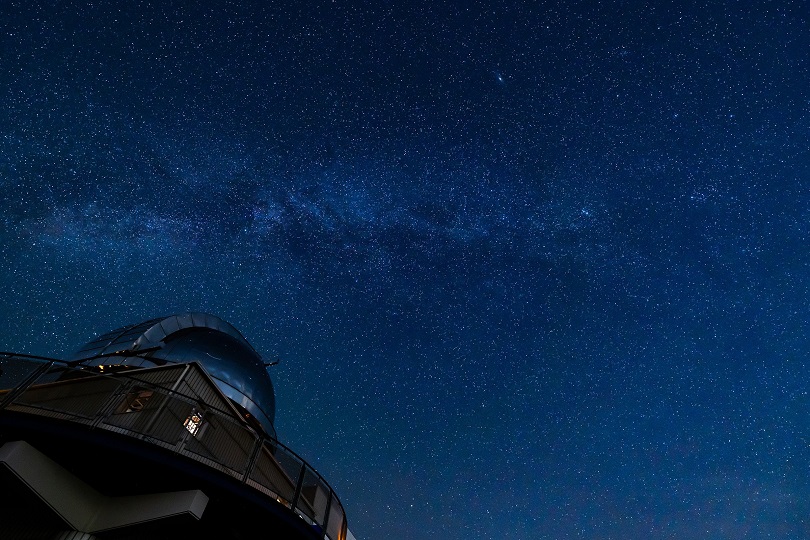 Cielo stellato visto dall’Osservatorio Astronomico di Bisei. 