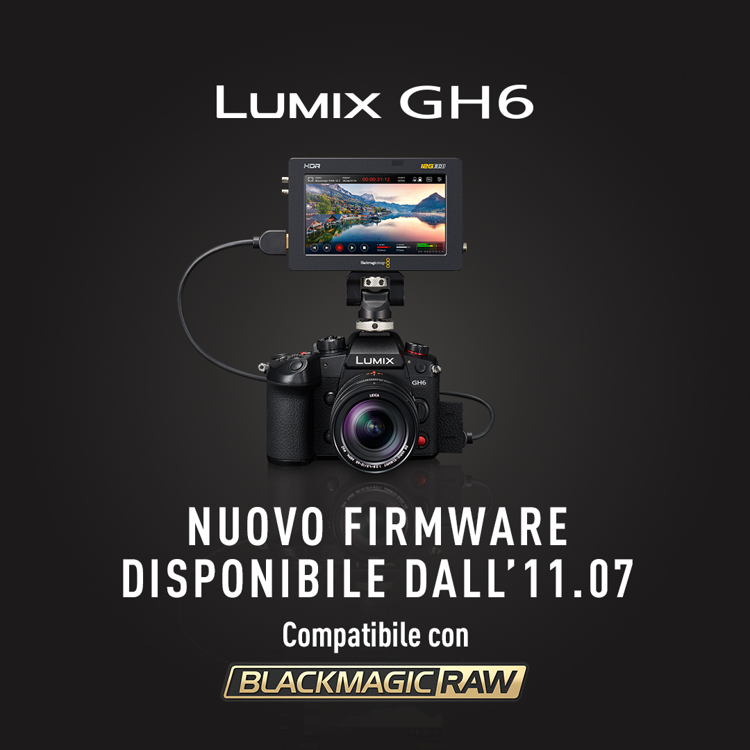 Panasonic rilascia la versione 2.3 del firmware per LUMIX GH6
