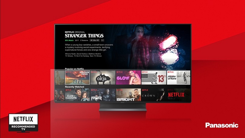 Tutti i televisori OLED Panasonic 2019 certificati per lo streaming di Netflix
