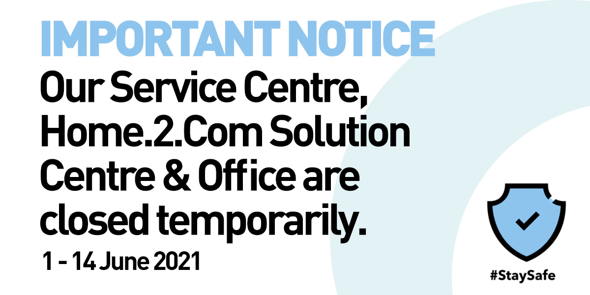 Temporary Closure from 1 June to 14 June 2021