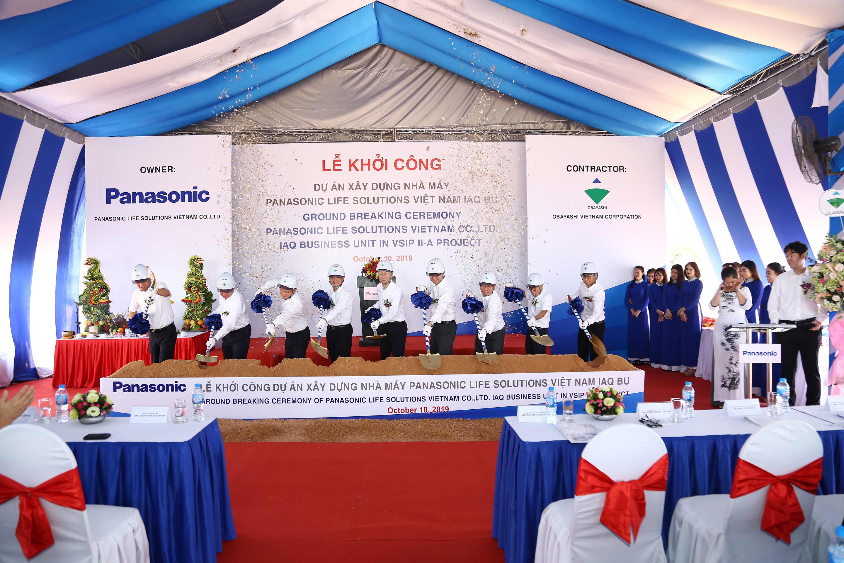 The Groundbreaking Ceremony for Second Factory of Panasonic Life Solutions Vietnam