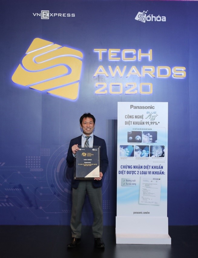 Panasonic đạt danh hiệu “Tủ lạnh có công nghệ diệt khuẩn hiệu quả nhất” tại Tech Award do VNExpress bình chọn tháng 01.2021