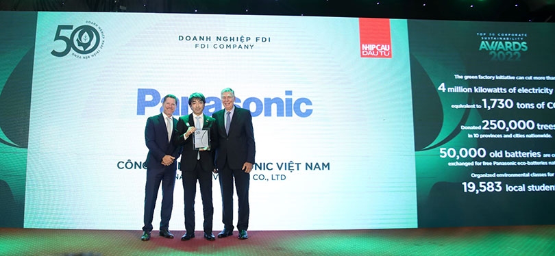 Panasonic continues to be recognized as Top Sustainable Enterprises
