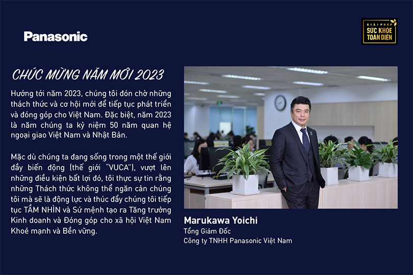 Thông điệp của Tổng Giám đốc Panasonic Việt Nam nhân dịp năm mới 2023