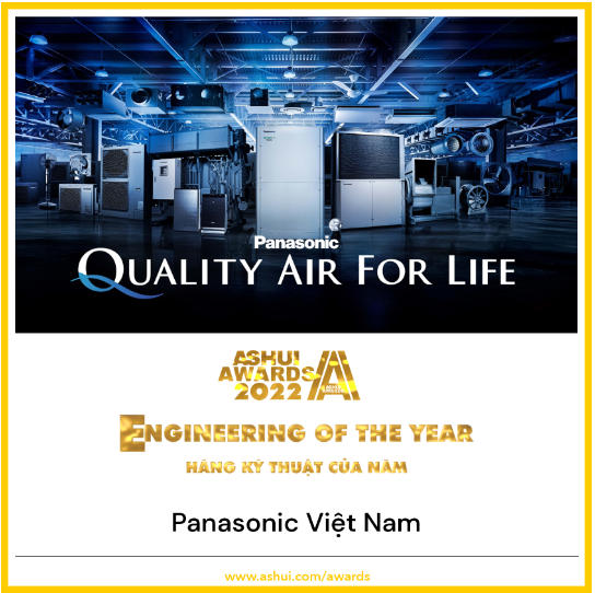 Panasonic was recognized as “Engineering of the Year” Ashui Awards 2022