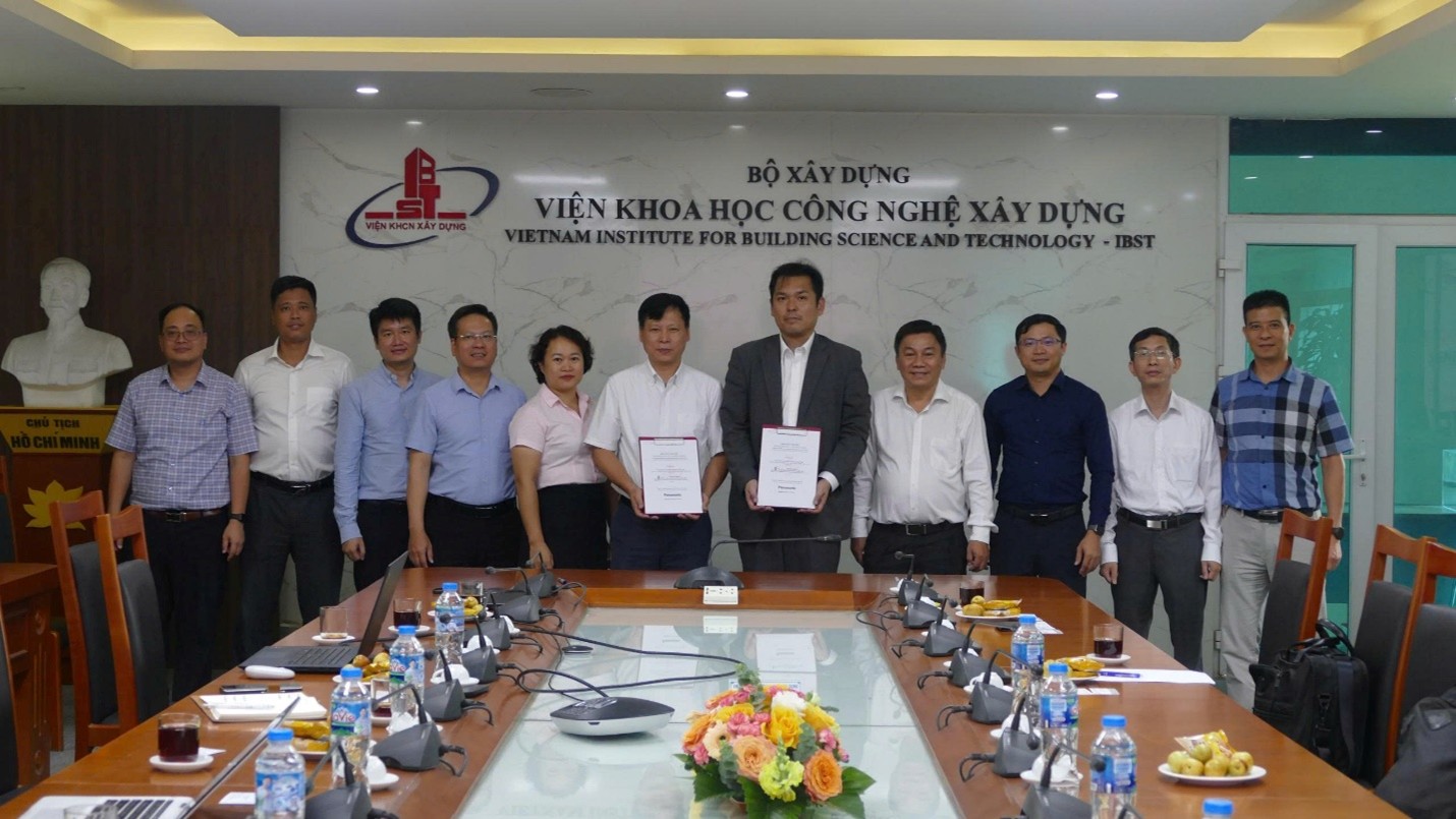 Panasonic Electric Works Việt Nam ký kết Hợp tác với Viện Khoa học công nghệ xây dựng nhằm thúc đẩy Nghiên cứu ứng dụng công nghệ cho Nhà ở xã hội 