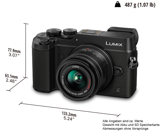 DMC-GX8K LUMIX G DSLM Wechselobjektiv-Kamera