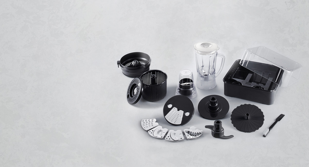 13 vielseitige Zubehörteile, 33 Funktionen
