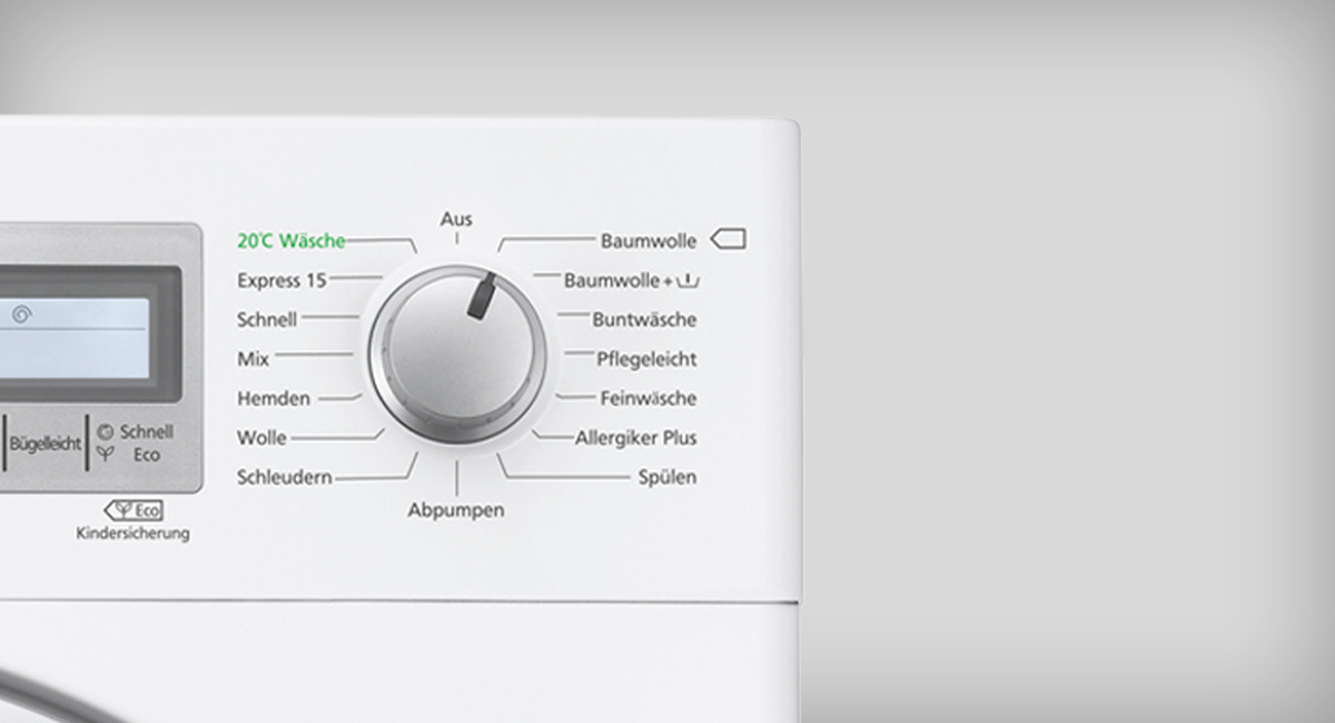 Kaltwäsche bei 20 °C