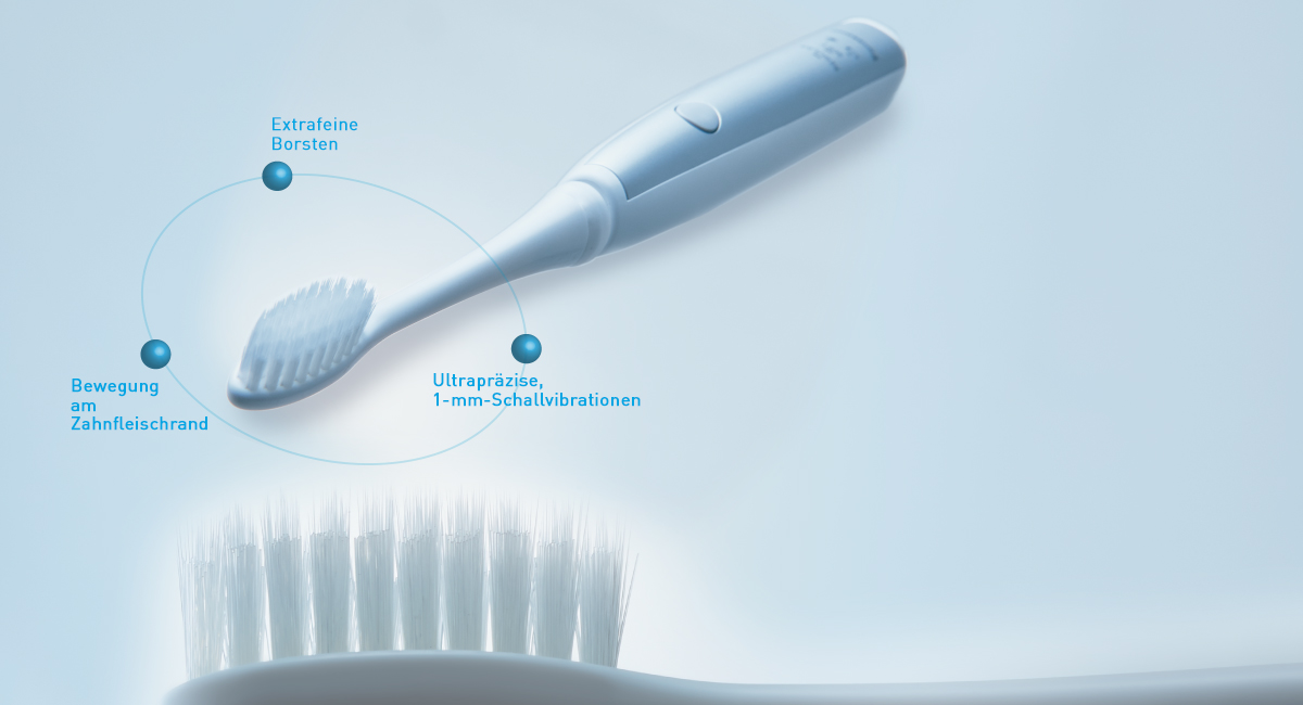 Die 3 Vorteile der Schallvibrationszahnbürste mit Linearmotorantrieb
