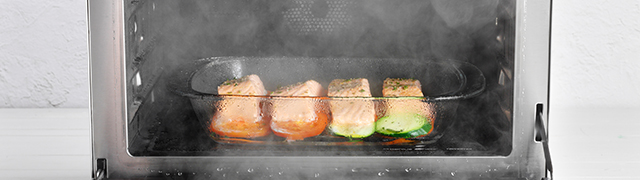 Panasonic 4-in-1 Dampfbackofen mit Mikrowelle NN-CS89LB: Anleitung zum Dampfgaren