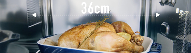 Panasonic Mikrowelle NN-CD87: Platzsparende Kombi-Mikrowelle