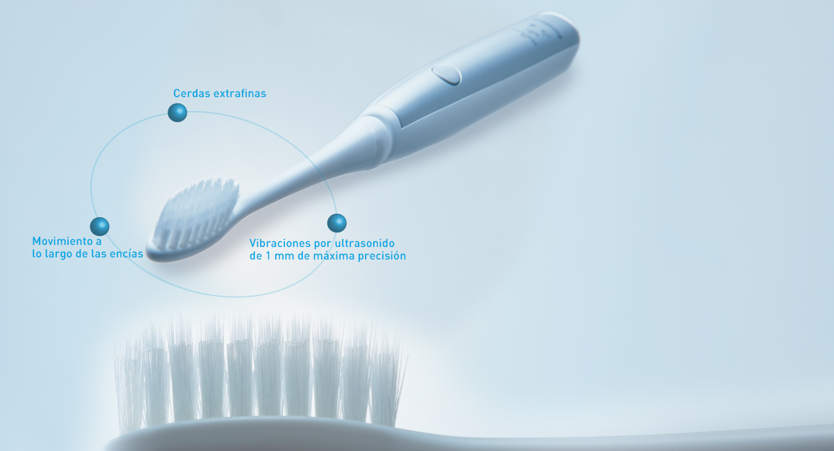 Las 3 ventajas de un cepillo dental con vibraciones por ultrasonidos con accionamiento de motor lineal