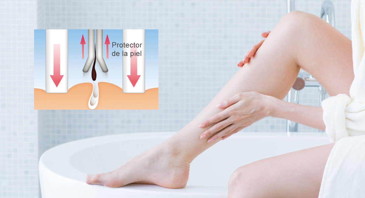 Protector de la piel para una depilación suave