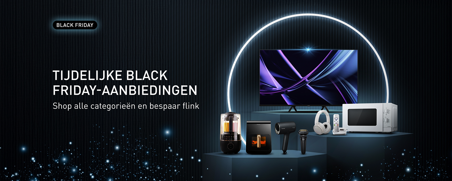 Een donkere reclame met de tekst 