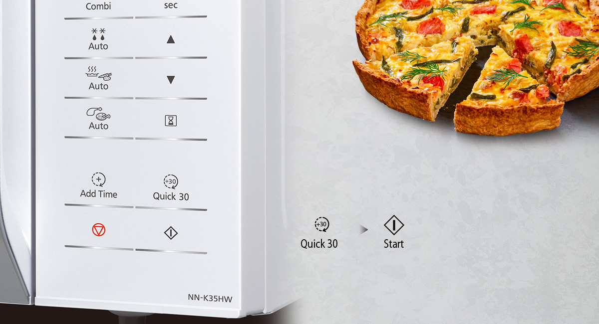 Función "Quick" 30 segundos a 1000 W
