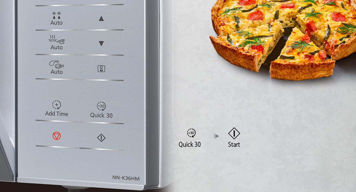 Función "Quick" 30 segundos a 1000 W
