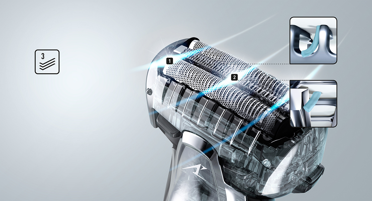 
Système de rasage à 3 lames