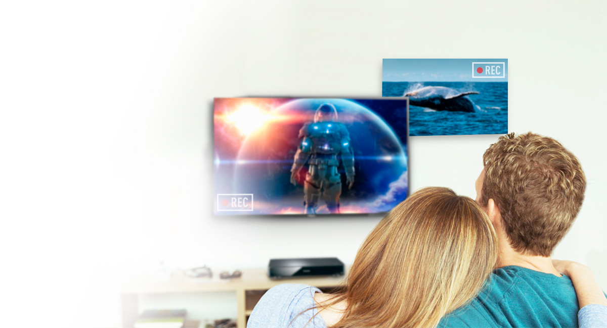 Gleichzeitige Aufnahme von 2 Sendungen in 
HD-Qualität