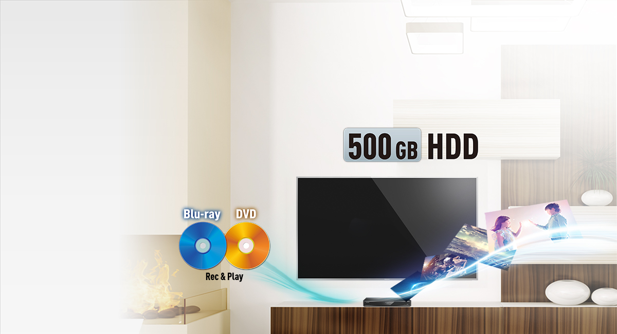 Neem honderden uren aan HD-tv op
