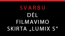 Pranešimas dėl LUMIX S filmavimo funkcijos