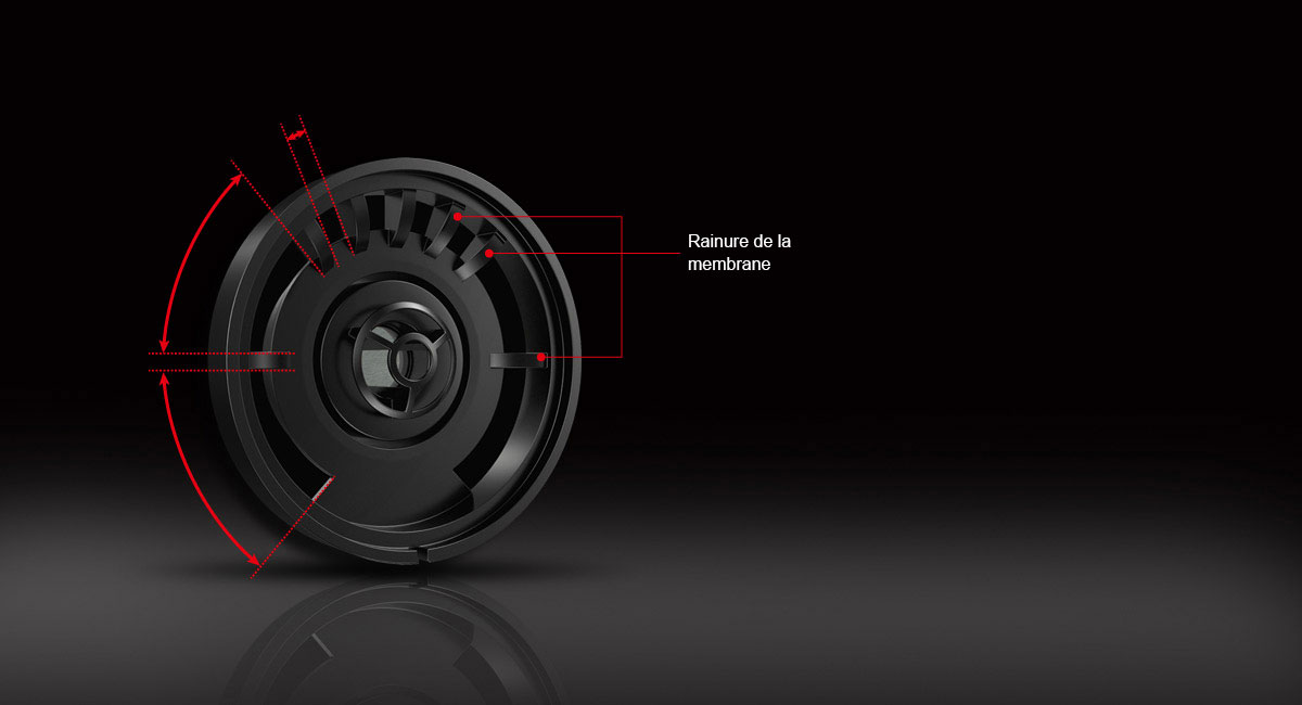 Support de haut-parleurs anti-vibration
