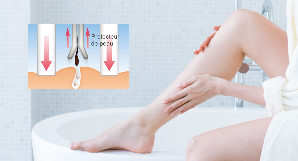 Un accessoire protecteur de peau pour une épilation moins douloureuse