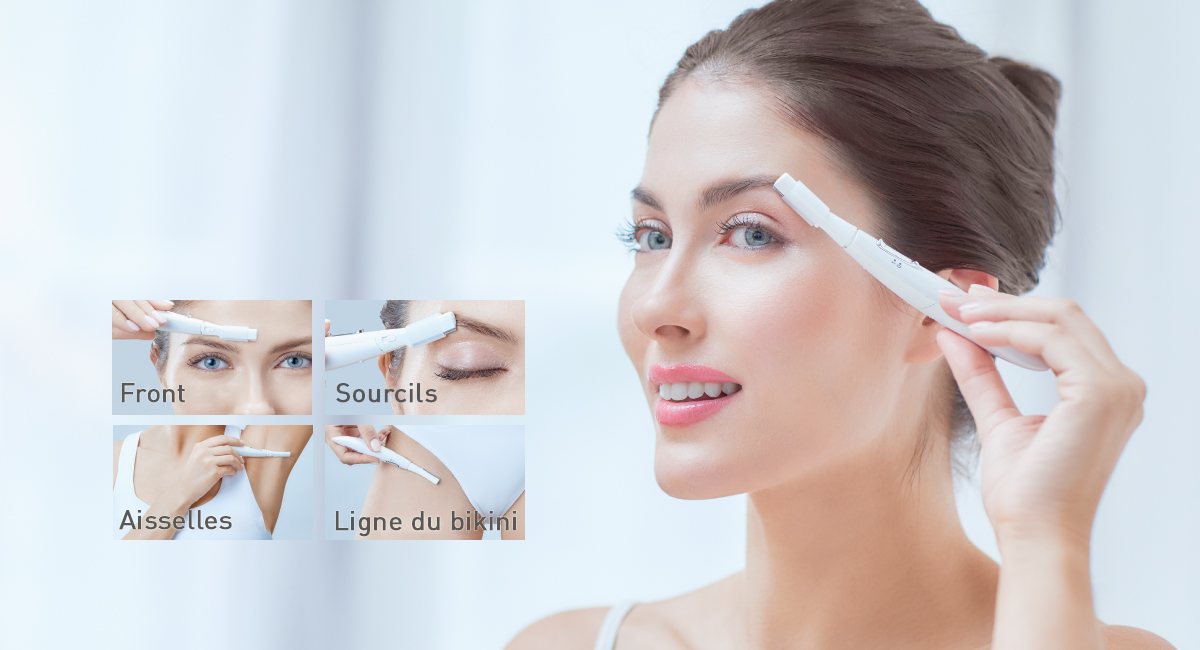 Rasage rapide et en douceur du visage et du corps
