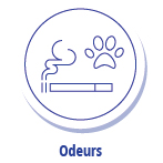 L'icône illustrée pour « Mauvaises odeurs »