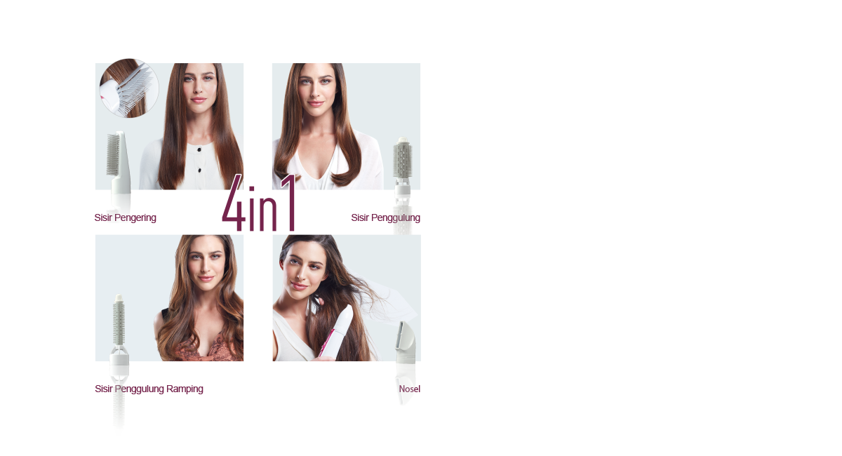 
Style your hair any way you like