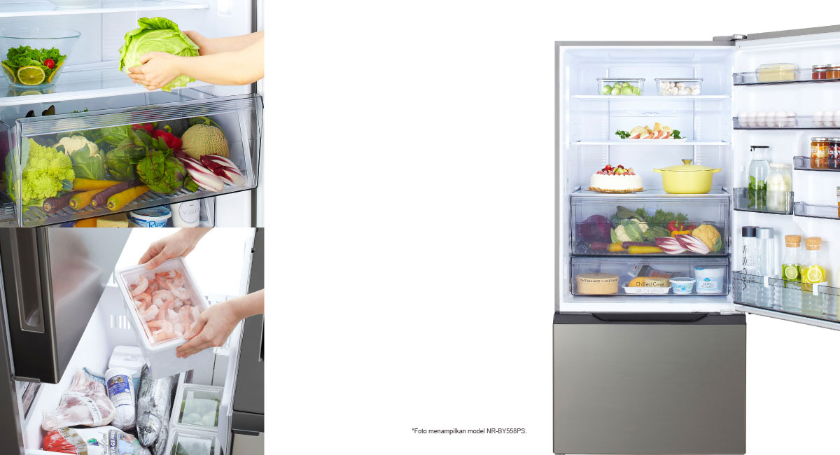 New Style of Refrigerator
with Freezer at the Bottom