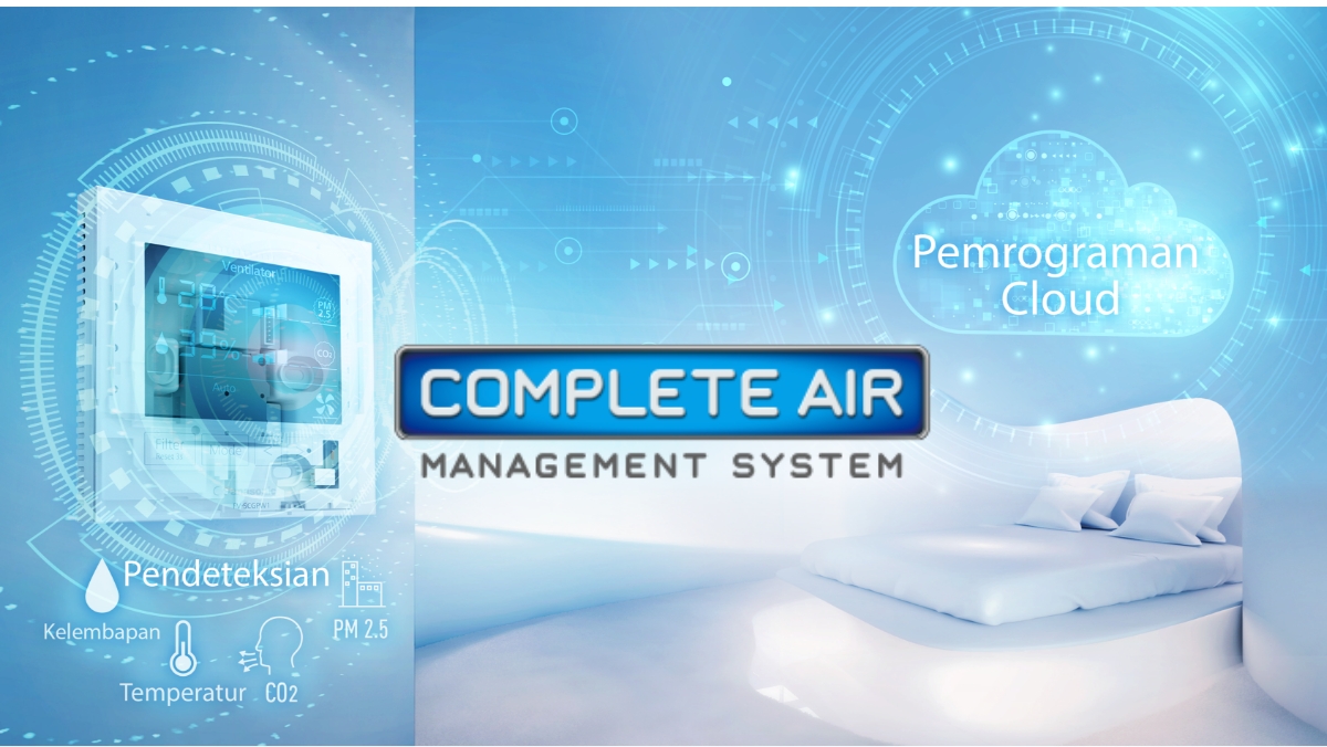 Gambar solusi terintegrasi untuk kualitas dan kenyamanan udara dalam ruangan, Complete Air Management System