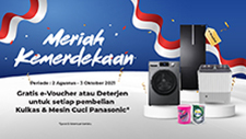 Promo Meriah Kemerdekaan Kulkas dan Mesin Cuci Panasonic