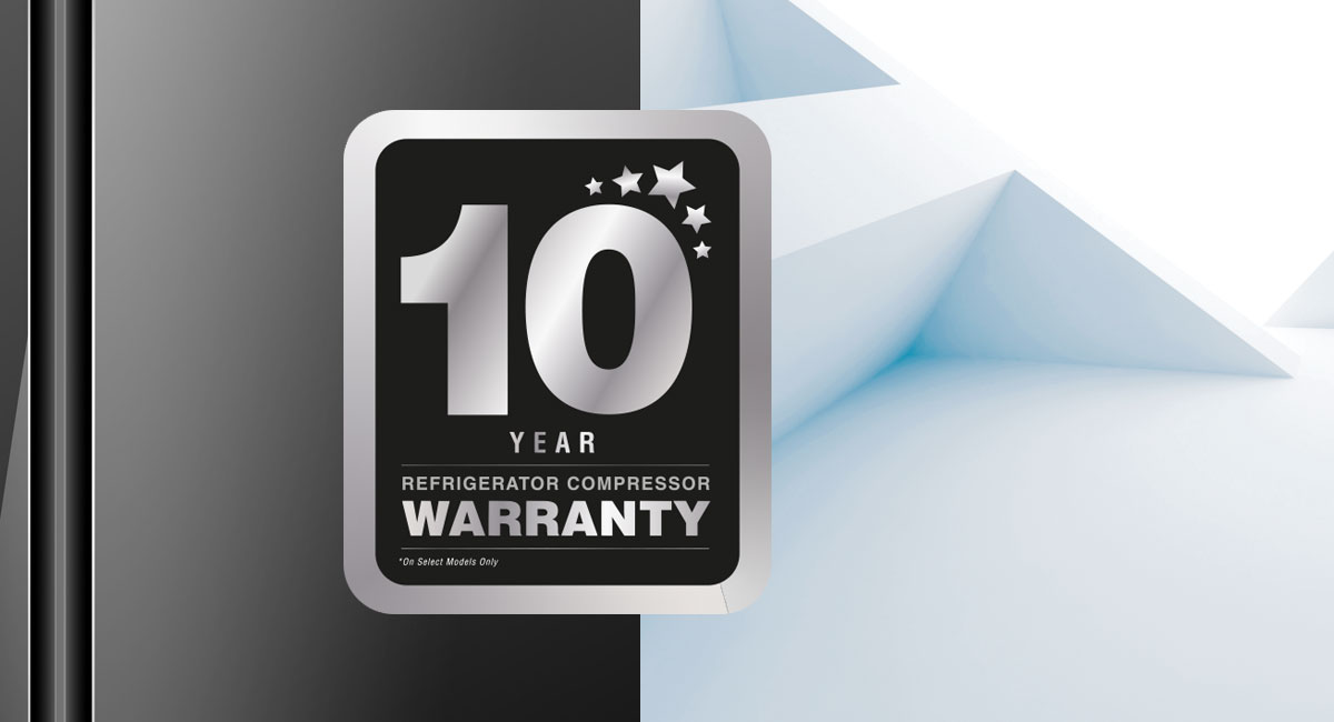 10 YEAR REFRIGERATOR COMPRESSOR WARRANTY
