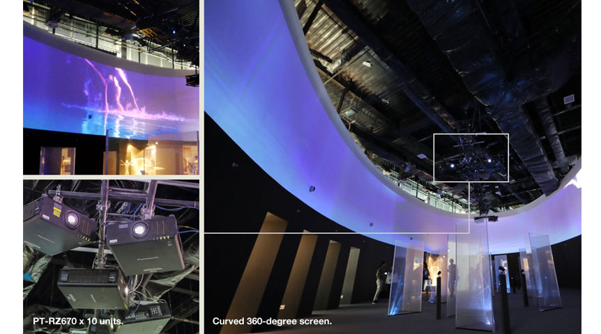 Italy Pavilion: 36 units of PT-RZ770 and PT-RZ670 Projectors