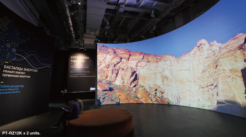 Argentina Pavilion: 7 units of PT-RZ12K Projectors