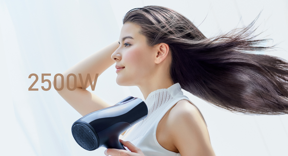 تجفيف سريع باستخدام تدفق الهواء القوي