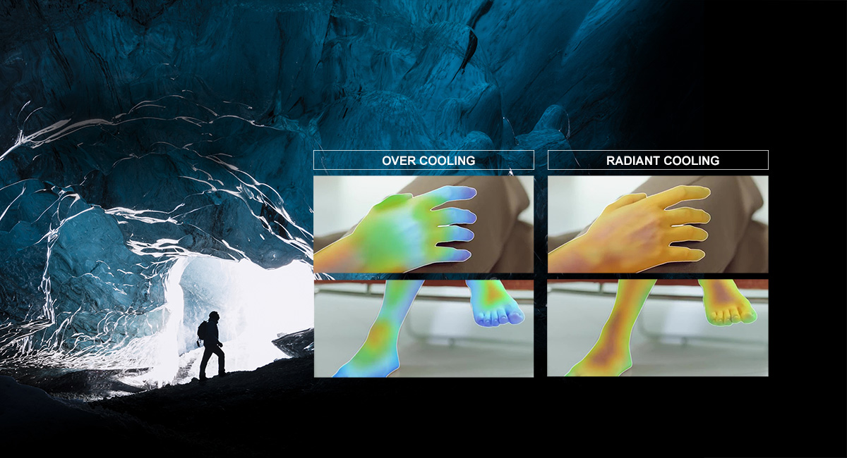 Radiant Cooling for users’
comfort cooling