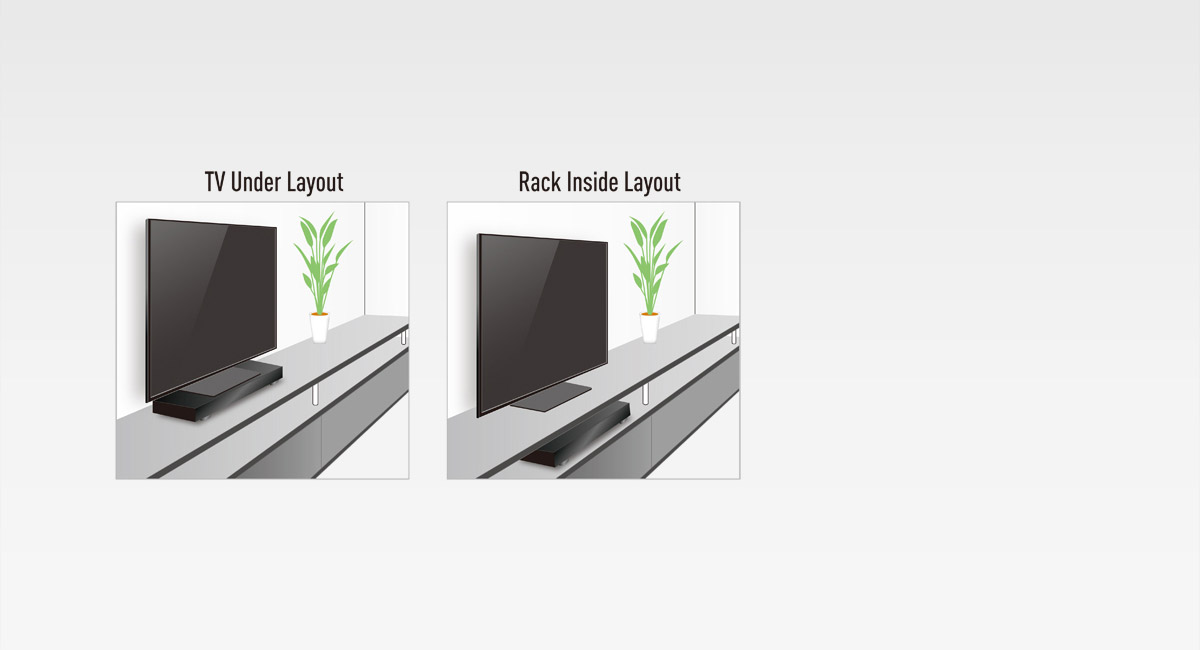 Flat & Compact Design