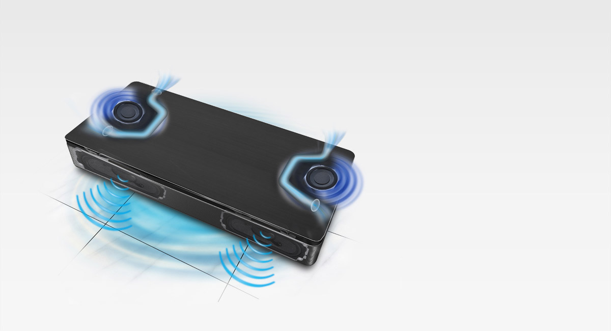 Two Integrated Subwoofers and Aero Stream Ports