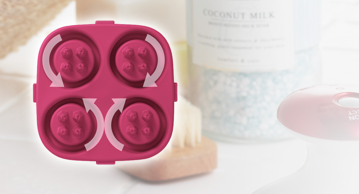 4-Disc Rotating Massage Brush Head