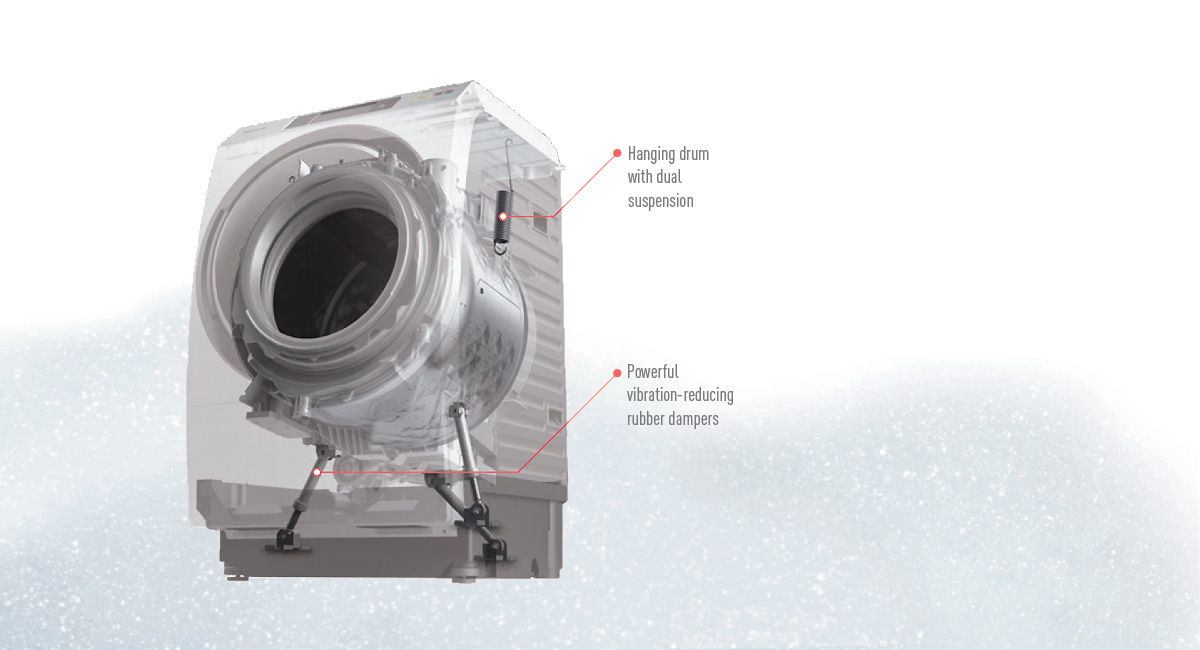 Anti-vibration design for quiet operation