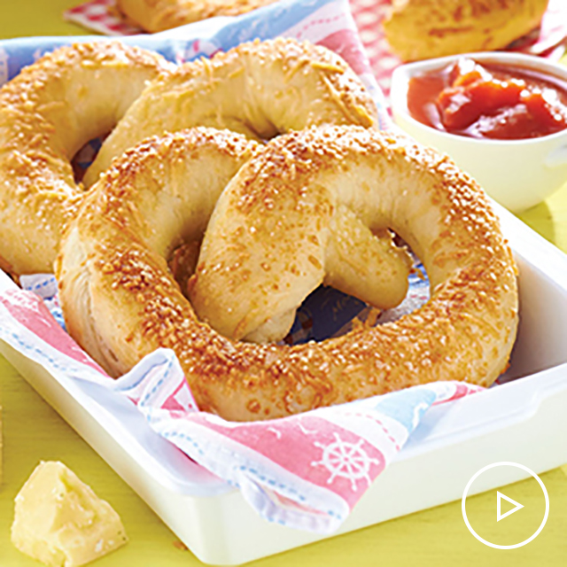 Cheese Stuffed Pretzels See more